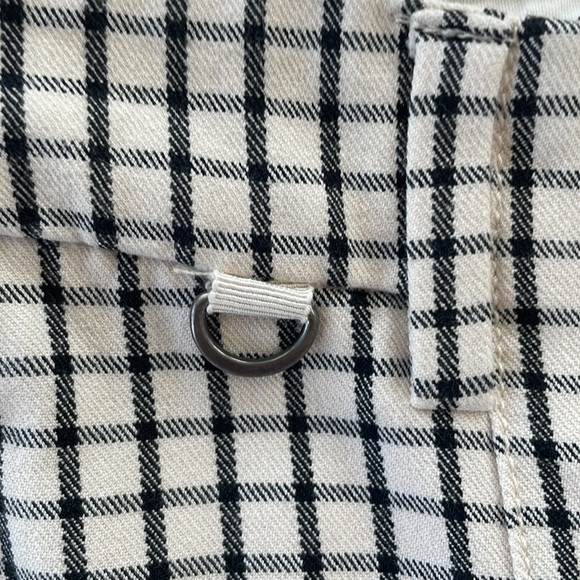Anthropologie, Black and White Gingham Print,Essential Slim Pants, Size 2 - Picture 12 of 16